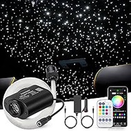 6 W Twinkle Starry Sky Car, 575 Pieces of (0.75 + 1.0 + 1.5 mm) x 4 m Starry Sky Fibre RGBW Bluetoot