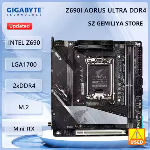 GIGABYTE Z690I AORUS ULTRA DDR4 Mini-ITX Motherboard LGA 1700 Intel Z690 DDR4 WiFi 6 Supports 12th G