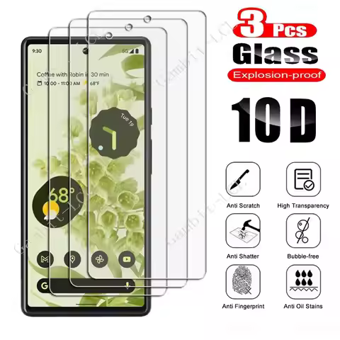 3PCS For Google Pixel 6 6a 5a 5G 4a 4G 5 4 3 2 XL Pixel2 Pixel6 Pixel5 Pixel3 3XL 2XL Tempered Glass