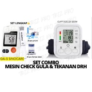 COMBI SET BLOOD PRESSURE MONITOR & BLOOD GLUCOSE MONITOR GLUCOMETER