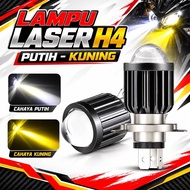 Bholam LED H4 Laser Hi/Low h4 laser LED MOTORCYCLE CAR UNIVERSAL socket H4 Lampu LED Motor