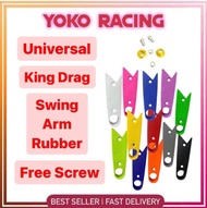 UNIVERSAL KING DRAG KINGDRAG KD EX5 Y125Z Y15ZR LC135 SWING ARM RUBBER - FREE SCREW & STICKER - GETA