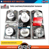 Piston Kit Moto 1 Pen/Pin 14 Type Casting/Forget/Forged/Forging/Double TaiwanRing/DR Taiwan uk. 57/5