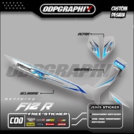 Striping fiz r transparent uv white sticker racing yamaha fizr force1 poswan f1zr Y-FZR-015 sticker 