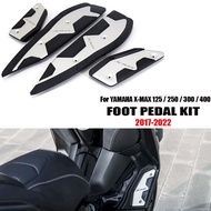 Motorcycle Footrest Foot Pads Pedal Plate Pedals For Yamaha X-MAX 125 250 300 400 XMAX125 XMAX250 XMAX300 2017 - 2022 XM