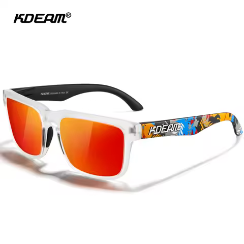 2025 New KDEAM Brand High Quality Men Square Sunglasses Sports Polarized Sun Glasses Fashion Women S