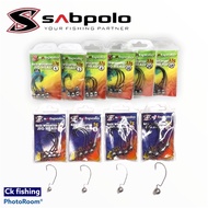 Sabpolo Bass Weighted Jig Head 3.5g To 10g / Fishing Jig Head Hook / Mata Kail SP / Soft Plastic Hook / Rubber Hook ....