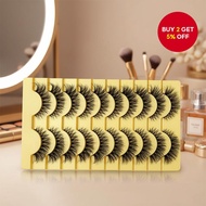Fluffy Wispy Volume Lashes 8D D Curl – 10 Pairs for a Chic Look