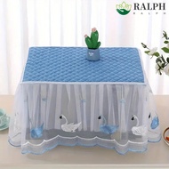 RALPH Microwave Dust Cover, Insulated Yarn Edge Oven Cover, Household Dust Proof Pastoral Style Rectangle Tablecloth Kitchen Appliances