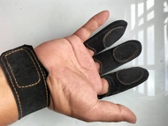 3 Finger Glove Archery Memanah Finger Tab