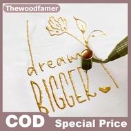 thewoodfamer Slanting Fine-line Paint Pen Fluid Writer Pen Writer Paint Applicator Pen EN