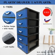 TERMURAH | 5 TIER PLASTIC DRAWER | LACI PLASTIK | MULTIPURPOSE PLASTIC CABINET/ WARDROBE | ALMARI BAJU PLASTIK