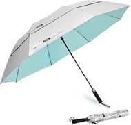 G4Free 62 Inch Portable UV Protection Large Golf Umbrella Automatic Open Double Canopy Big Sun Umbre