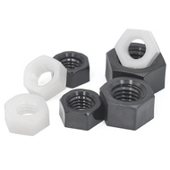 Black/white/transparent Nylon Hex Nut M2/M2.5-M20 Nylon Hex Nut Nut