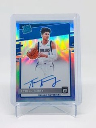 NBA Card❗️2020-21 Donruss Optic Tyrell Terry Rated Rookie Holo Auto Mavericks SSP