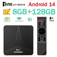 78 ATV RK3518 TV Box Smart CHG 5G Wifish BT5.0 8K CHK Ultra HD Voice remote Set Top Box Android 14 T