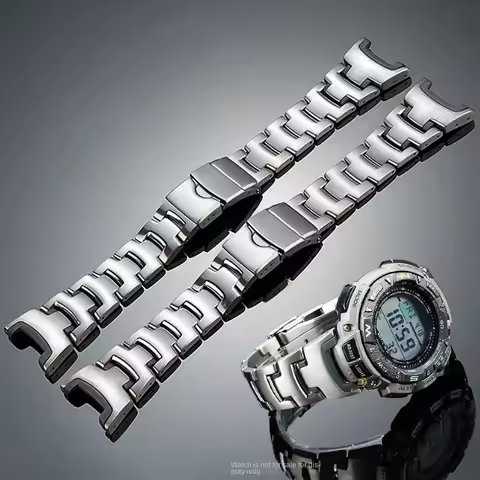 High quality Titanium Strap For For Casio Watch Protrek 3135 PRG-130T PRG-240T PRW-1500YTJ Lightweig