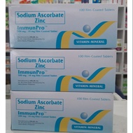 ImmunPro  sodium ascorbate with zinc 500mg (30 pcs) LIMITED STOCKS