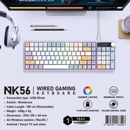 คีย์บอร์ด Keyboard Nubwo รุ่นNK56 Wireless แป้นพิมพ์ไร้สาย มีไฟปรับไฟได้ ใช้กับ Tablet ได้ทุกรุ่น NK