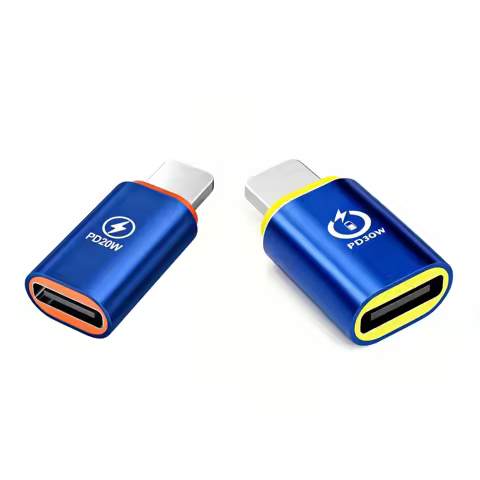 20W/30W Type C to Lightning Adapter Lightning Male to USB C Female Connector Fast PD Charging Adapto