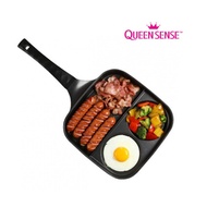 Brunch Pan Titanium Stone Frying Pan Egg Hole Square,IH Induction Cooking Cookware/Queen Sense Korea