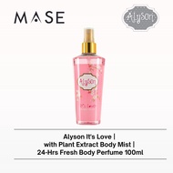Alyson It's Love | with Plant Extract Body Mist | 24-Hrs Fresh Body Perfume 100ml