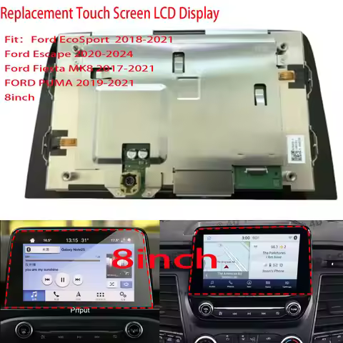 Replacement Touch Screen LCD Display Ford Ecosport Fiesta Puma Transit focus 8" K1BT-18B955-FC, K1BT