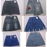 1D461-1D470 Jeans Skirt Fashion Short [Second Hand] Details As Shown In The Picture.
