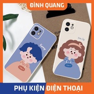 Couple fun square edge camera hole iphone case 6plus/6s/6splus/7/7plus/8/8plus/x/xs/11/12/pro/max/pl