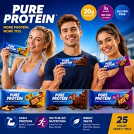 Pure Protein Bar 50g – Low Sugar Protein Bar, Gym Snack Protein Bar