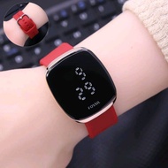 Jam tangan Wanita LED Fossil Touchscreen Strap Karet