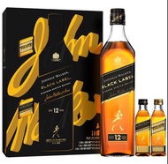Johnnie Walker Black Label 黑牌12年威士忌連酒辦禮盒装