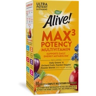 Alive! Max3 Potency Multivitamin, Support Daily Energy Metabolism*, 60 Tablets