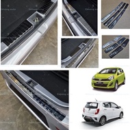 perodua axia 2014-2022 car rear bumper Inner sill plate stainless steel axia g style advanced skhong