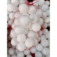 50 White Plastic Balls.