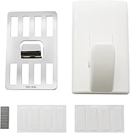 Wakabayashi Seisakusho P-8JS-WH Wall Beauty P-8 Just Hook and Hardware Set, For Drywall, White, Meta