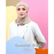 GREY TAWAKKAL - Tudung Fazura Plain in Grey New Limited Hot Item
