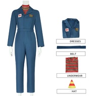 4PCS Nurse Anya Cosplay Costume Hat Game Mouthwashing Cosplay Anya Jumpsuits Hat Uniform Suit Role P