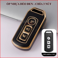 Ốp Chìa Khóa Xe Máy Honda AB Vario PCX Vision SH125i SH350i SHMode Winner Lead SuperCub Chìa 3 Nút H