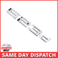 523d LETTERING REAR BOOT LID TRUNK BADGE EMBLEM FOR BMW 5 SERIES, CHROME