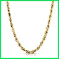 ❖ ☸ 10k Gold Original, Rope Chain, Fashion Stainless Steel, Kwintas Pang Regalo, Hindi Nag kukupas