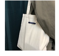 Homemade simple single shoulder bag blue label and Keepsense alphabet P