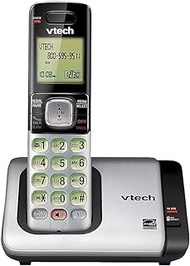 VTech CS6719 DECT 6.0 Cordless Phone with Caller ID/Call Waiting, 1 Cordless Handset , Silver/Black