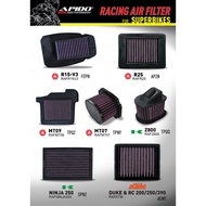 APIDO RACING AIR FILTER MT25 NINJA250 Z250 NINJA300/Z300/MT09 MT07 Z800/R25/DUKE200 / RC200 / DUKE25
