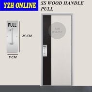 Stainless Steel Door Pull (Pull Sign) 25cm x 8cm