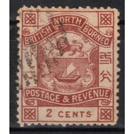 North Borneo 1889 2c SG38 Brown CV£28 VF Used (Stamp R046)