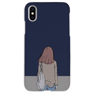 sad girl hard case for Oppo A3s A7 A5s A37 A83 A71 A5 A9 2020 A31 A92 A52 A72 A12E F1s F5 F9 F7 F11