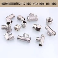 Stainless Steel Thread Connector, Internal Thread Connector External Thread Phi 21(1/2 - DN15), Phi 