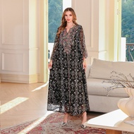Muslim Kaftan A Line Evening Dress Luxury Colorful Embroidery Organza Abaya For Wedding Party Prom G