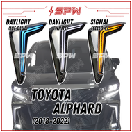 Toyota Alphard (2015-2022) LED Daylight DRL Foglamp Cover AGH30 ANH30 30 Series Foglight Spotlight F